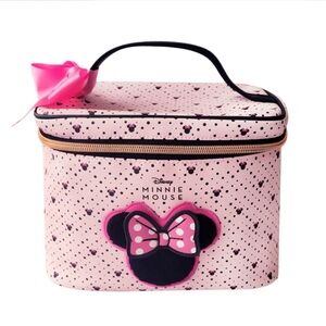 Minnie Mouse Pink Cosmetic Train Case